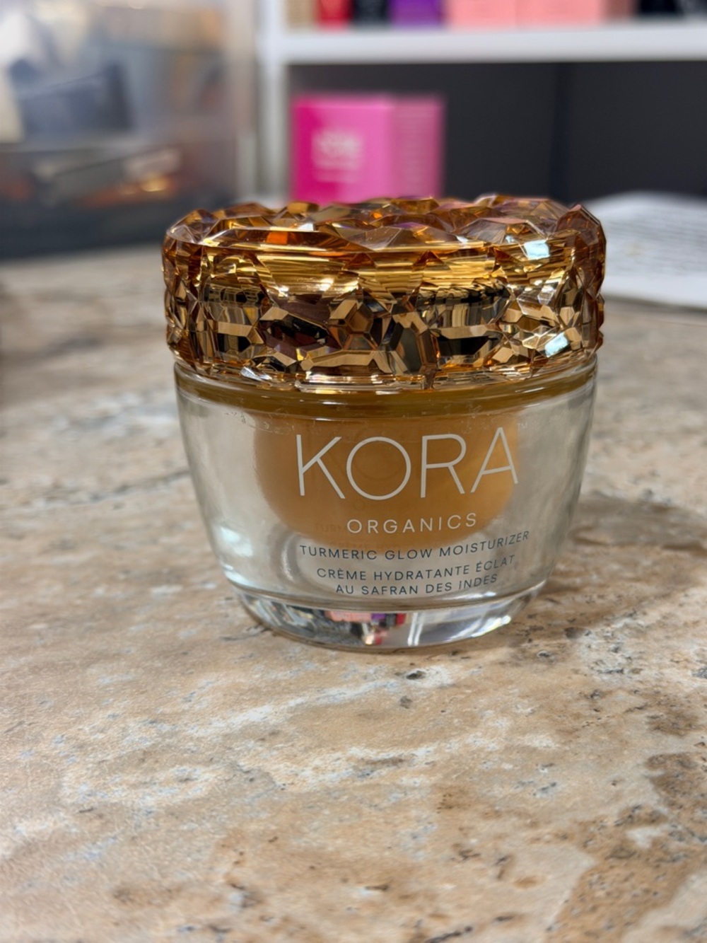 KORA Organics Turmeric Glow Moisturizer - Amber Gold Jar
